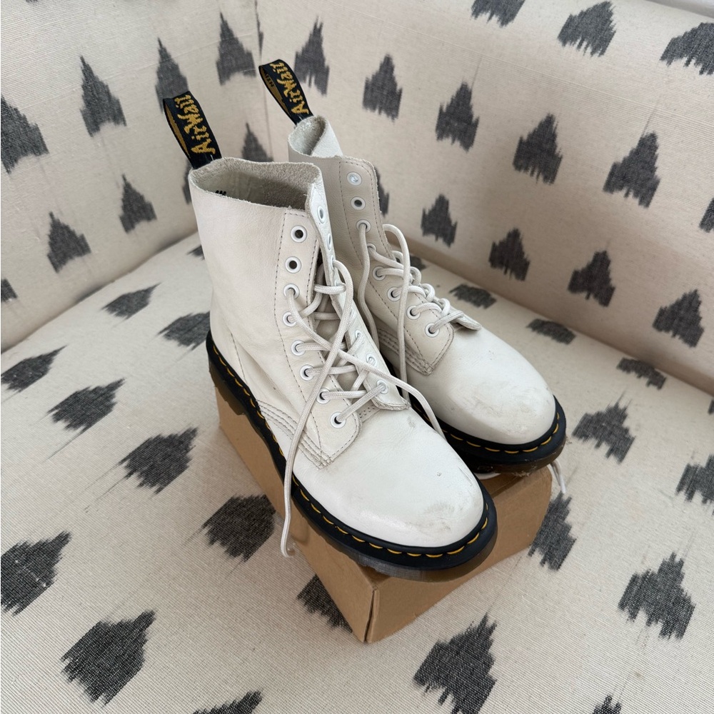 Dr. Martens Off-White Combat Boots